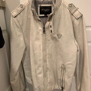 Men Guess faux leather jacket